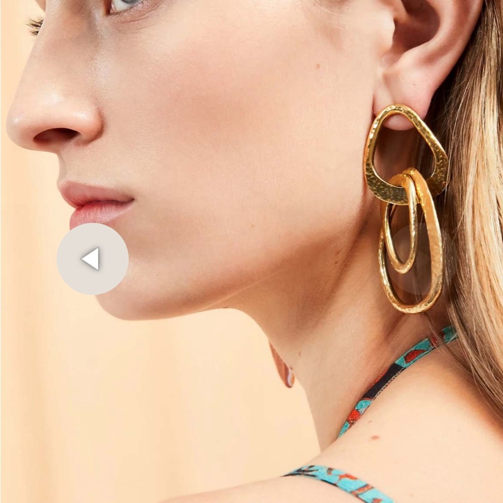 Gold Geometric Statement Earrings